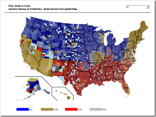 Pop Soda Coke by US Counties - click to enlarge