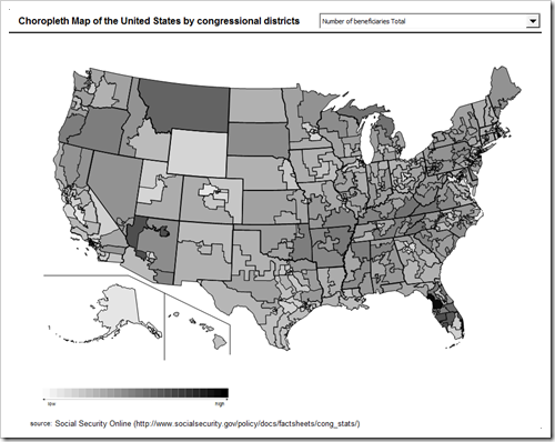 Choropleth Map USA by Congressional Districts - click to enlarge