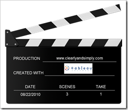 Action - Tableau Clapperboard
