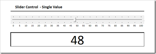 Single Value Slider Control - click to enlarge