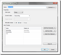 Parameter Sort Order enhanced - click to enlarge
