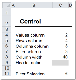 Worksheet Control
