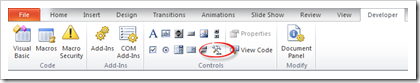 Developer Tab More Controls