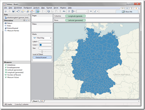 Filled Maps Germany by Kreise