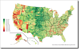 Choropleth Map US Unemployment by County