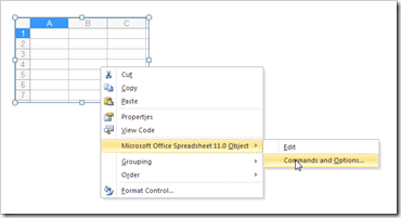 Commands and Options - click to enlarge