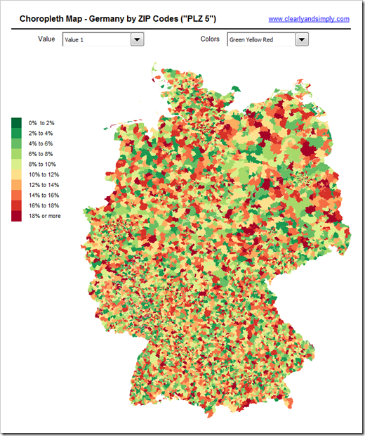 Germany by Zip Code 5 - click to enlarge