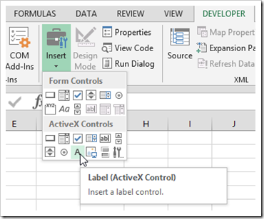 ActiveX Label Control