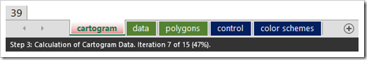 Cartograms Status Bar