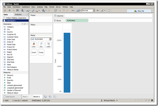 Tableau View 3