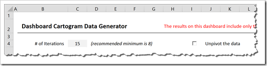 Cartogram Data Generator Settings - click to enlarge