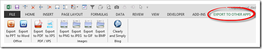 The Customized Ribbon - click to enlarge