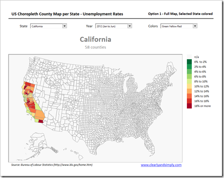 Choropleth US Map by County per State Option 1 - click to enlarge