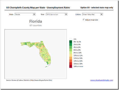 Choropleth US Map by County per State Option 3a - click to enlarge