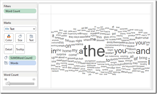 Word Cloud - Filter Frequency
