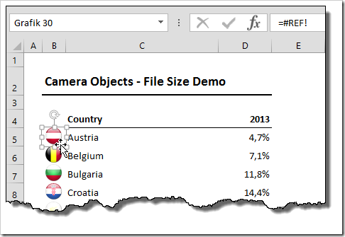 Camera Objects bloat File Size - #REF
