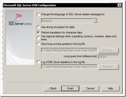 ODBC Set Up 6