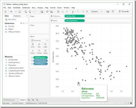 Tableau Tooltips Example