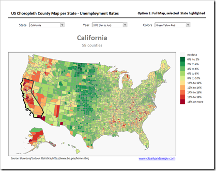 Choropleth US Map by County per State Option 2 - click to enlarge
