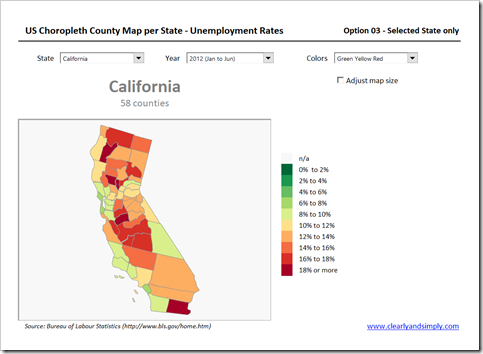 Choropleth US Map by County per State Option 3 - click to enlarge