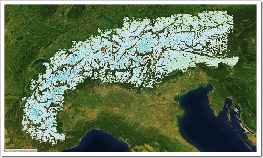 All Peaks of the Alps in Tableau Public