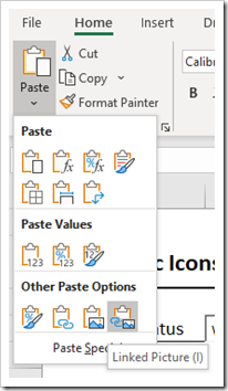 Step 3: Insert a Linked Picture