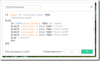 Calculated Field Color Dimension